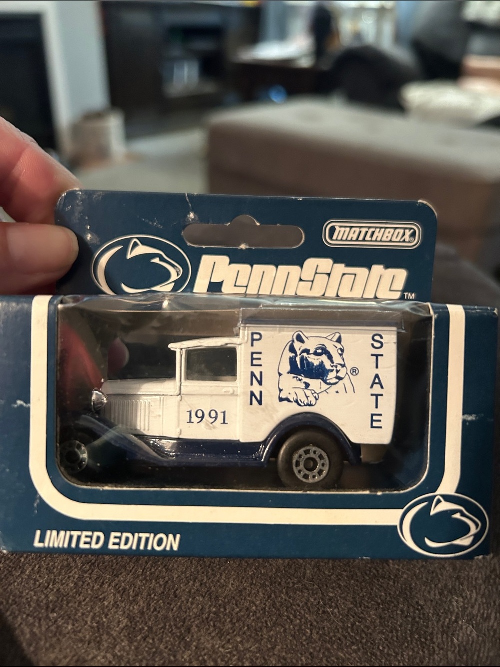 Matchbox Penn State Collectible Die-Cast Delivery Truck - White & Blue